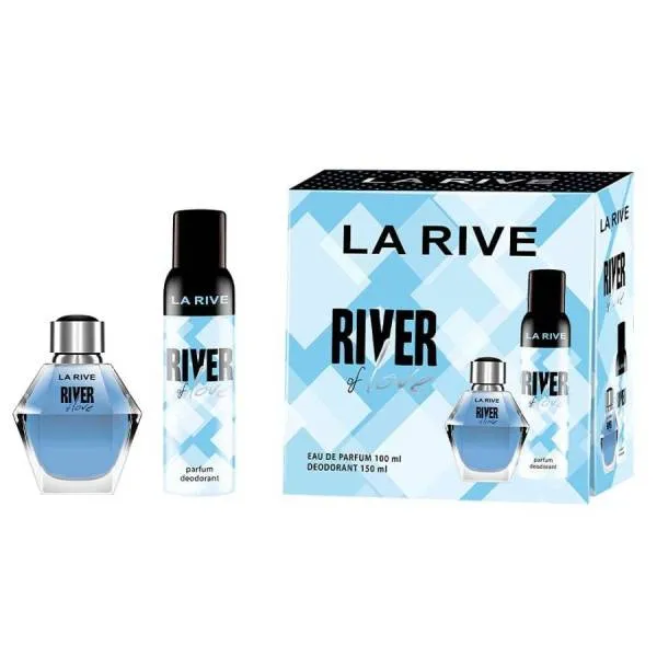 Set Nước Hoa Nữ La Rive Rive Of Love EDP + Deodorant Spray 150ml