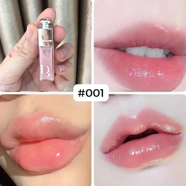 Set Nước Hoa Nữ + Son Dior (J'adore EDP 5ml + Dior Addict Lip Maximizer 001 Pink Mini + Túi)