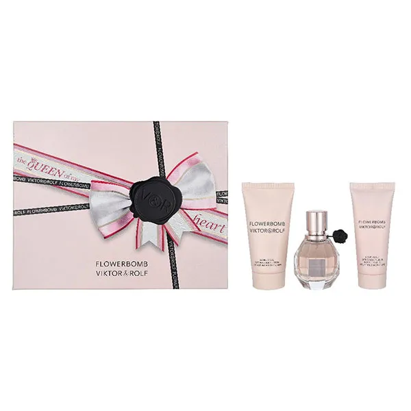 Set Nước Hoa Nữ Viktor & Rolf Flowerbomb EDP 30ml + Dưỡng Thể Body Lotion 50ml + Kem Dưỡng Body Cream 40ml