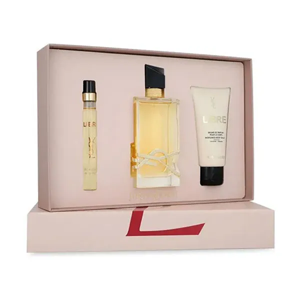 Set Nước Hoa Nữ Yves Saint Laurent YSL Libre EDP 90ml + 10ml Và Dưỡng Thể Body Lotion 50ml (3 Món)