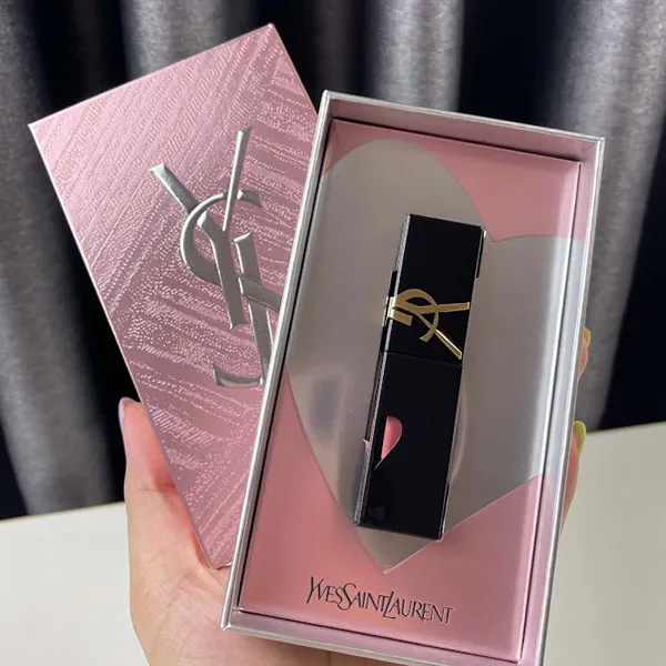 Set Son Kem Yves Saint Laurent YSL The Inks Vinyl Cream 440 Màu Hồng Nude (Kèm Hộp)