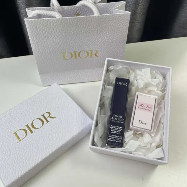 Set Son + Nước Hoa Dior 3 Món (Son 009 Intense Rosewood Màu Hồng Đất + Nước Hoa Miss Dior Blooming Bouquet EDT 5ml + Box quà)