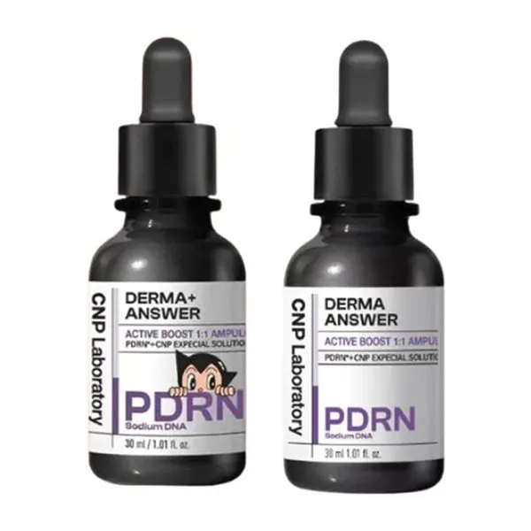 Set Tinh Chất Dưỡng Sáng, Căng Bóng Da CNP Derma Answer Active Boost Ampule 30ml x 2