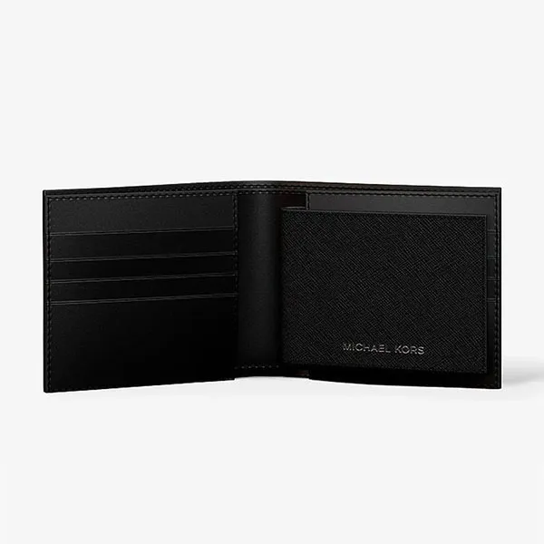 Set Ví Nam Michael Kors MK 36S5LCOF2U Cooper Saffiano Leather Billfold Wallet Màu Đen