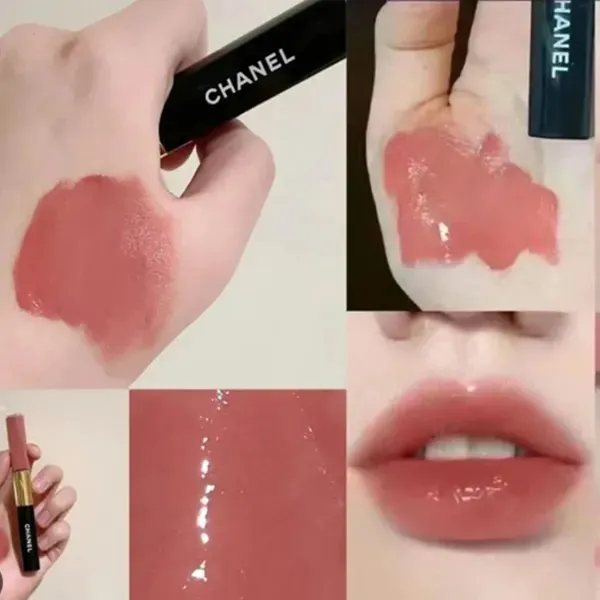 Set Son Dưỡng Chanel Rouge Coco Longwear Satin Lipstick 130 La Pausa + Le Rouge Duo Ultra Tenue 174 Endless Pink Kèm Box Quà