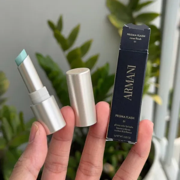 Son Dưỡng Giorgio Armani Prisma Flash Lip Balm 01 Rose Flash Mini 1g