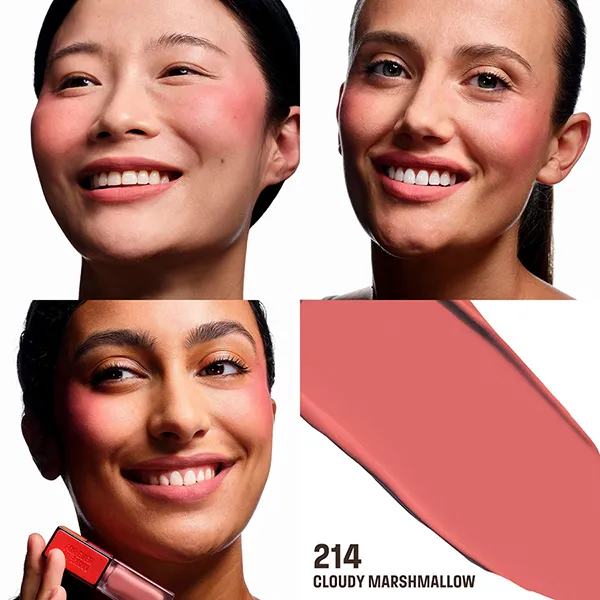 Son Kem Kiêm Má Hồng Make Up For Ever Artist Liquid Color 214 Cloudy Marshmallow Màu Hồng Nude