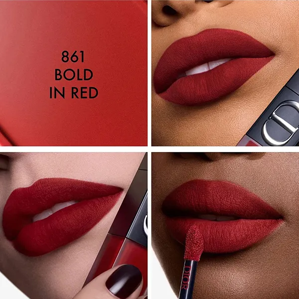 Son Kem Lì Dior Rouge Dior On Stage Ink 861 Bold In Red Màu Đỏ Lạnh