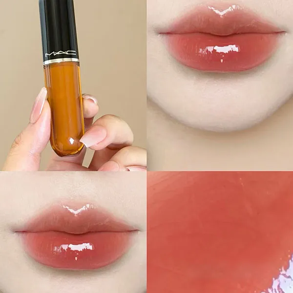 Son Kem MAC Lustreglass StainGlass Lip Tint 940 Sizzled Peach Màu Cam Đào