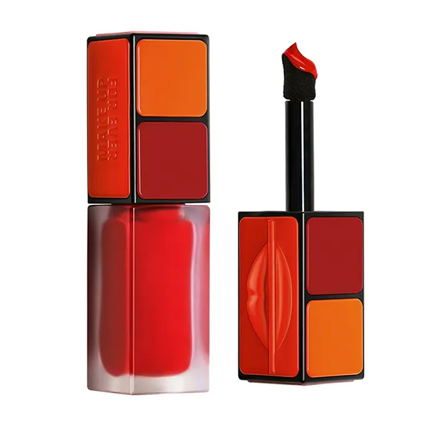 Son Kem Make Up For Ever Artist Liquid Color Multi-Use Lips & Cheeks 438 Steady Red Poppy Màu Đỏ Cam