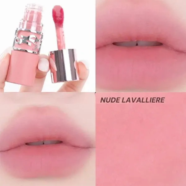 Son Kem Yves Saint Laurent YSL Lovenude Lip Stain Màu 44 Nude Lavallière Hồng Sữa 6ml