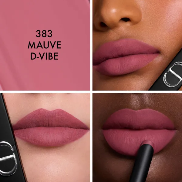 Son Lì Dior Rouge Dior On Stage Matte 383 Mauve D-Vibe Màu Hồng Mauve