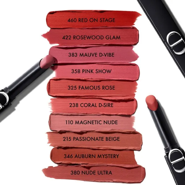 Son Lì Dior Rouge Dior On Stage Matte 383 Mauve D-Vibe Màu Hồng Mauve