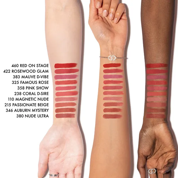 Son Lì Dior Rouge Dior On Stage Matte Lipstick 358 Pink Show Màu Hồng Gỗ
