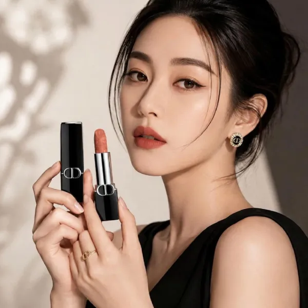 Son Lì Dior Rouge Limited Velvet 211 Fortunate Màu Cam Nude
