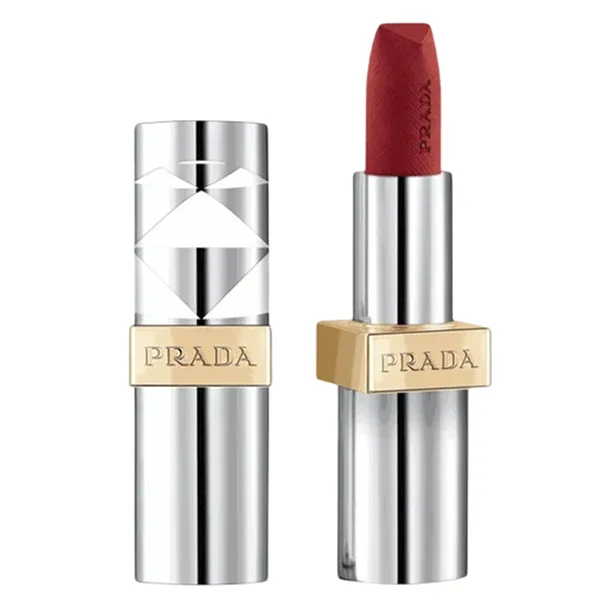 Son Lì Prada Monochrome Hyper Matte B03 Mahogany Màu Đỏ Nâu Đất