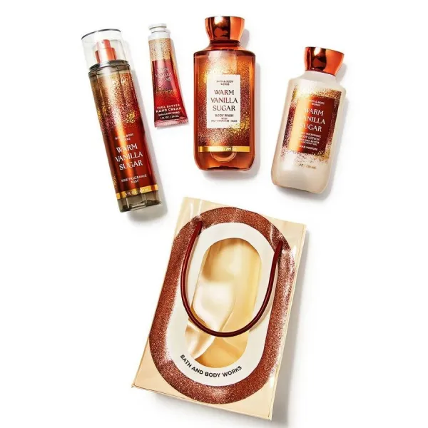 Bộ Sản Phẩm Chăm Sóc Da Bath & Body Works Warm Vanilla Sugar Gift Set