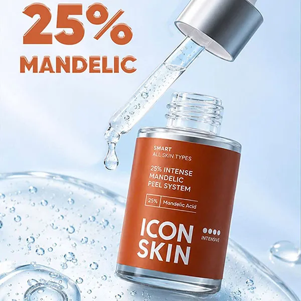 Tinh Chất Peel Da Căng Sáng Bóng Icon Skin 25% Intense Mandelic Peel System 30ml