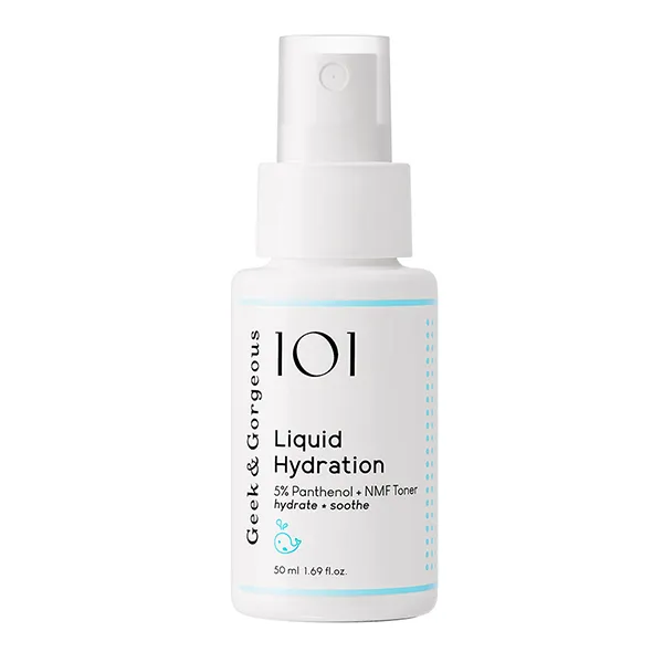Toner Dạng Xịt Phục Hồi Cấp Ẩm Geek & Gorgeous Liquid Hydration 5% Panthenol + NMF 50ml