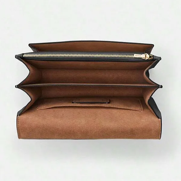 Túi Đeo Chéo Coach Klare Crossbody In Blocked Signature Canvas Màu Đen Nâu