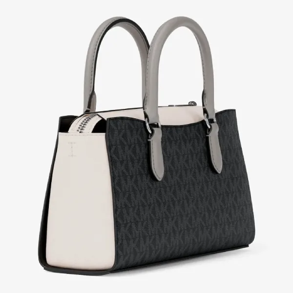 Túi Đeo Chéo Michael Kors MK Arden Small Color-Block Signature Logo Messenger Bag 35S6S4XM1B Màu Đen