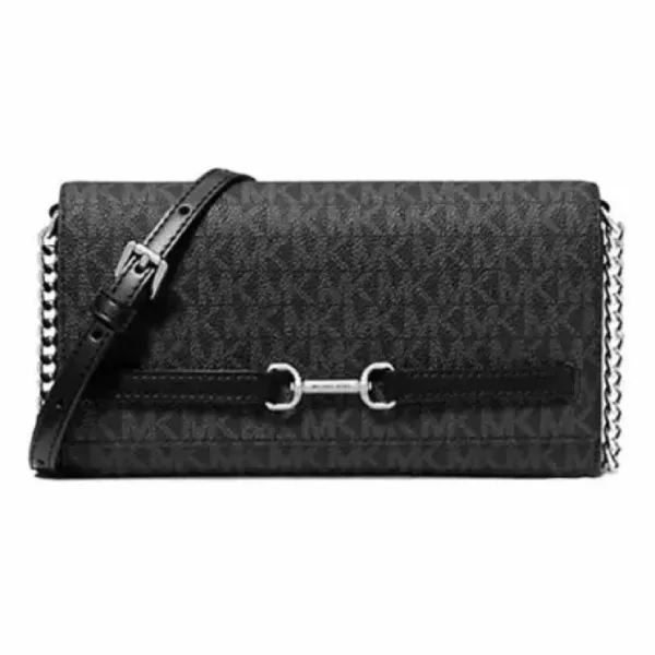 Túi Đeo Chéo Nữ Michael Kors MK Carson Large Signature Logo Convertible Crossbody Bag 35S5S2ZC7B Màu Đen