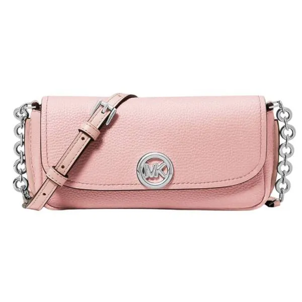 Túi Đeo Chéo Nữ Michael Kors MK Nolita Small Leather Crossbody Bag Màu Hồng