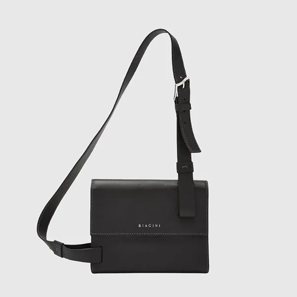 Túi Đeo Chéo Nam Biagini Sand Crossbody Bag Black Màu Đen