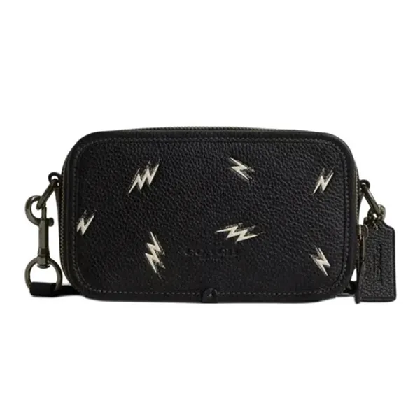 Túi Đeo Chéo Nam Coach Wyatt Crossbody Bag Black Màu Đen