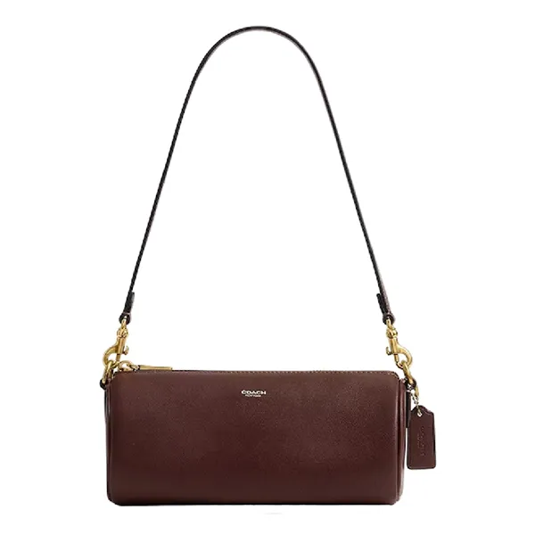 Túi Đeo Chéo Nữ Coach Barrel Bag Maple Màu Nâu