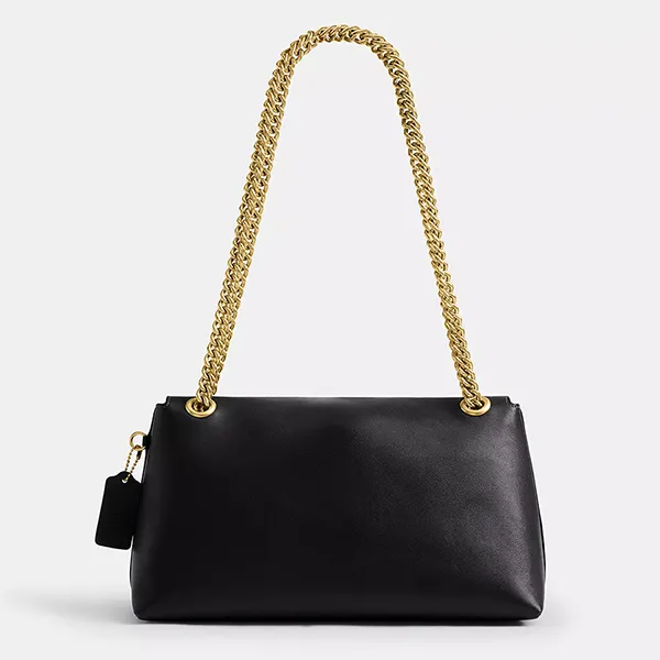 Túi Đeo Chéo Nữ Coach Chelsea Shoulder Bag 30 Maple CDS61 Brass/Black Màu Đen
