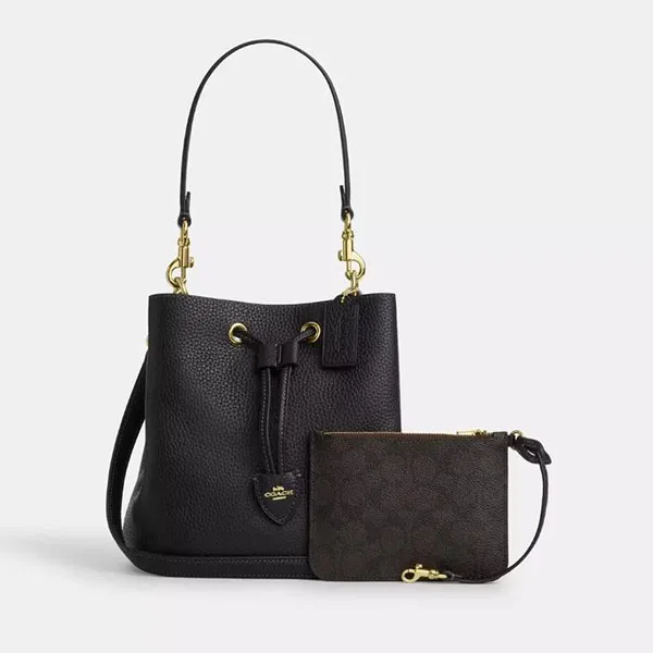 Túi Đeo Chéo Nữ Coach Rowan Bucket Bag Black CBH06 Màu Đen