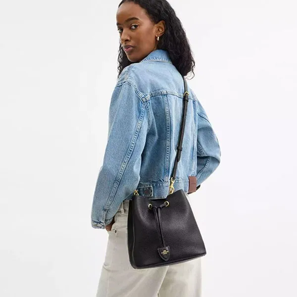 Túi Đeo Chéo Nữ Coach Rowan Bucket Bag Black CBH06 Màu Đen