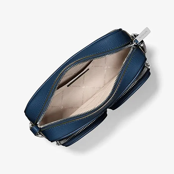 Túi Đeo Chéo Nữ Michael Kors MK 35S5STTC2L Jet Set Leather Medium Crossbody Bag With Case Màu Xanh Navy