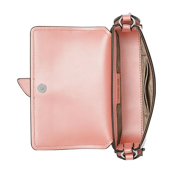 Túi Đeo Chéo Nữ Michael Kors MK Greenwich Extra-Small Sling Crossbody Bag 32S3SGRC1L Màu Hồng