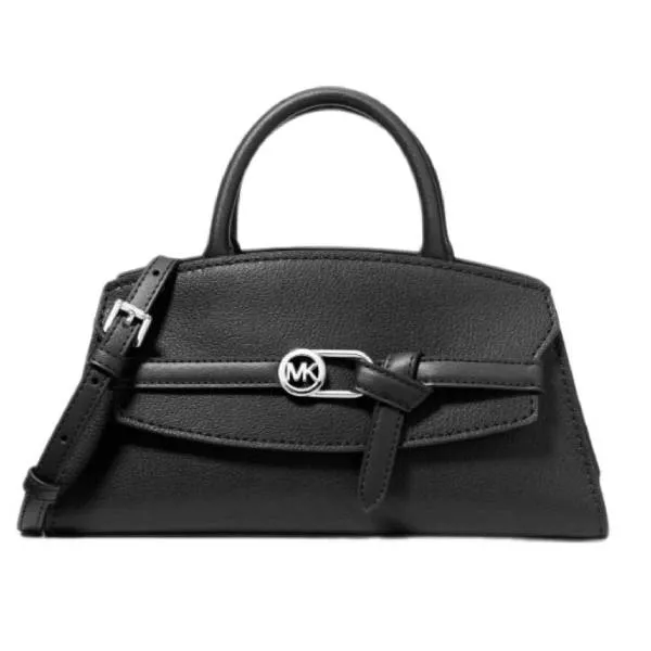 Túi Đeo Chéo Nữ Michael Kors MK Greta Small Leather Satchel 35F6SG8S1L Màu Đen
