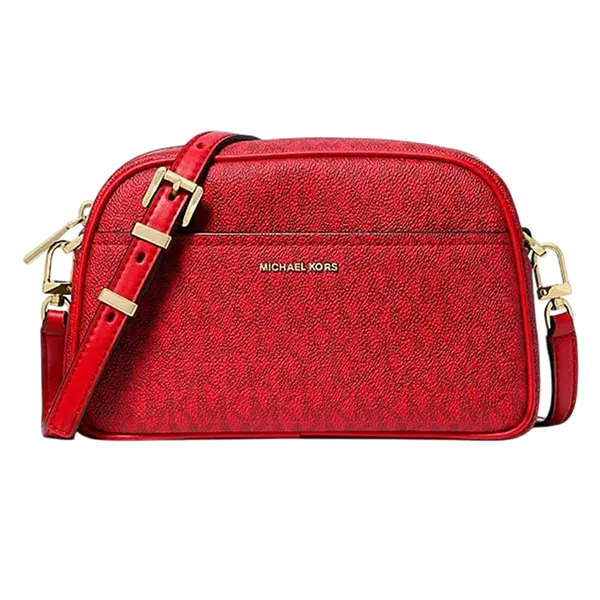 Túi Đeo Chéo Nữ Michael Kors MK Jet Set Small Crossbody Bag Màu Đỏ