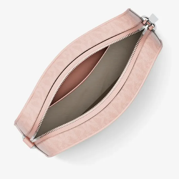 Túi Đeo Chéo Nữ Michael Kors MK Jet Set Small Signature Logo Camera Crossbody Bag 32F5SJ6C5V Màu Hồng