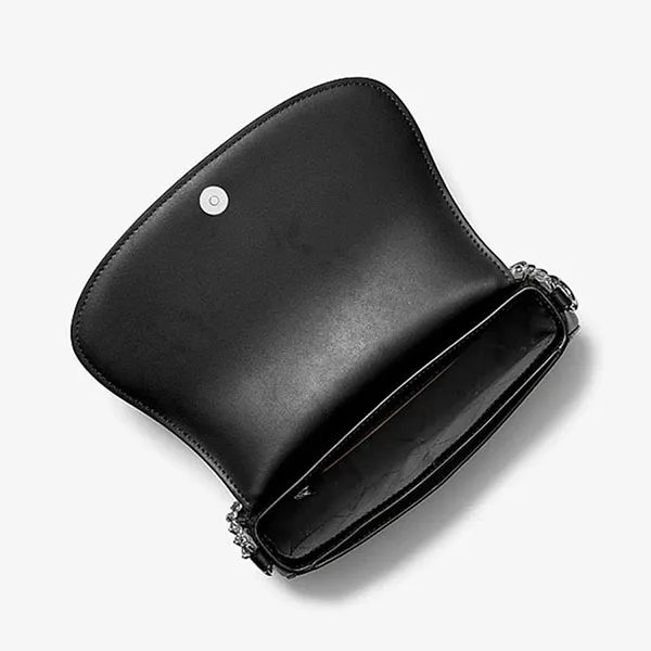 Túi Đeo Chéo Nữ Michael Kors MK Mila Medium Leather Messenger Bag 35T5SIMM8L Màu Đen