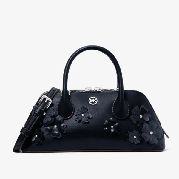 Túi Đeo Chéo Nữ Michael Kors MK Petra Small Floral Embellished Crossbody Bag 35S6S2PC5V Màu Xanh Navy