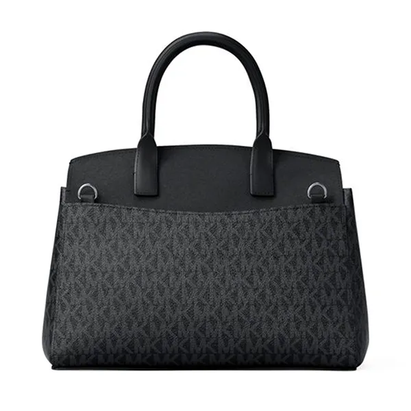 Túi Đeo Chéo Nữ Michael Kors MK Small Landry Crossbody Bag With Logo 30T6SX7S1V Màu Đen