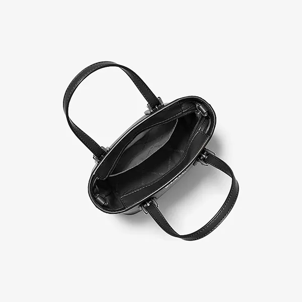 Túi Đeo Chéo Nữ Michael Kors MK Voyager Extra-Small Leather Convertible Crossbody Bag 35F6SV6C0L Màu Đen
