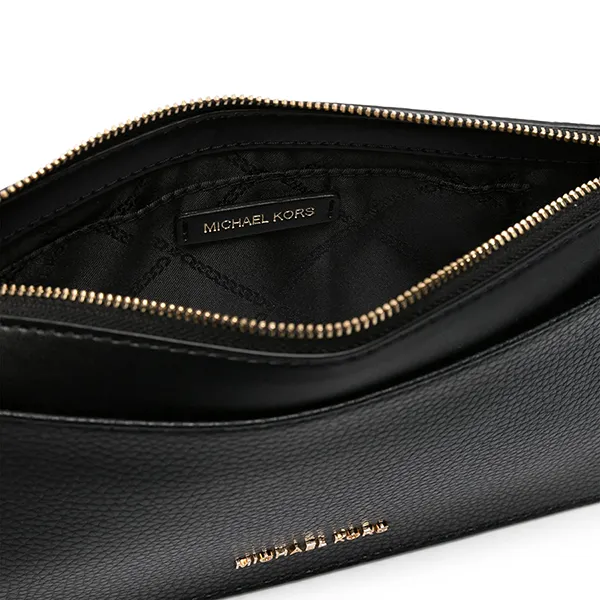 Túi Đeo Chéo Nữ Michael Kors MK Women's Black Empire Large Leather Convertible Crossbody Bag Màu Đen