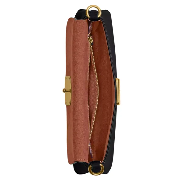 Túi Đeo Vai Nữ Coach Jet Shoulder Bag Màu Đen