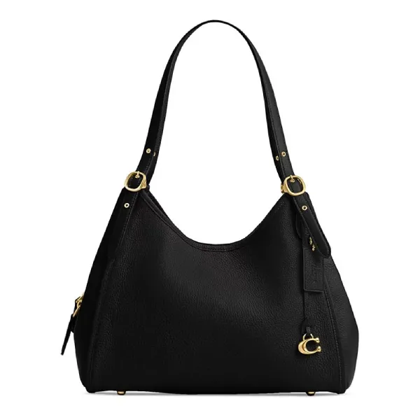 Túi Đeo Vai Nữ Coach Bella Medium Leather Shoulder Bag Màu Đen
