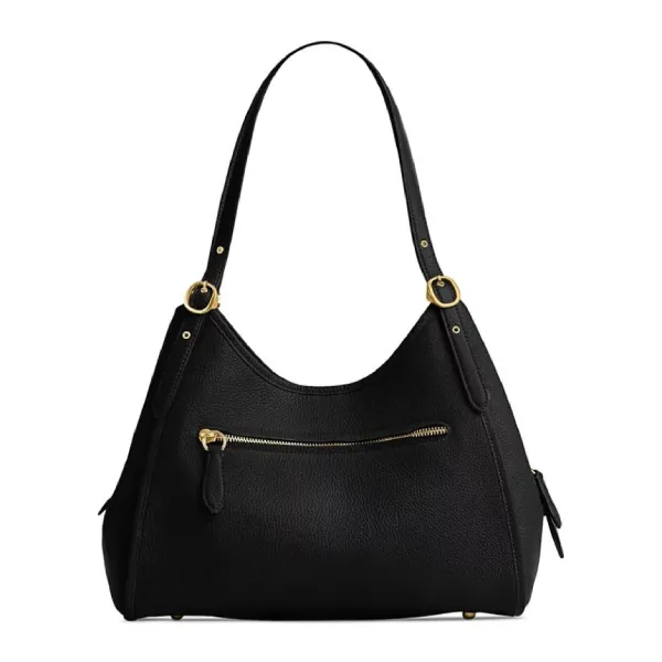 Túi Đeo Vai Nữ Coach Bella Medium Leather Shoulder Bag Màu Đen