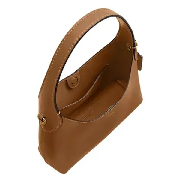 Túi Đeo Vai Nữ Coach Brooklyn Shoulder Bag 23 Honey Brown CW614 Màu Nâu Caramel