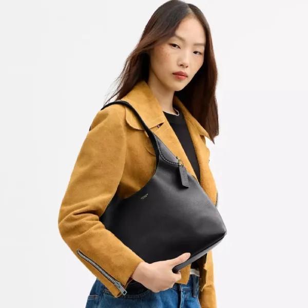 Túi Đeo Vai Nữ Coach Brooklyn Shoulder Bag 28 CU068 Màu Đen