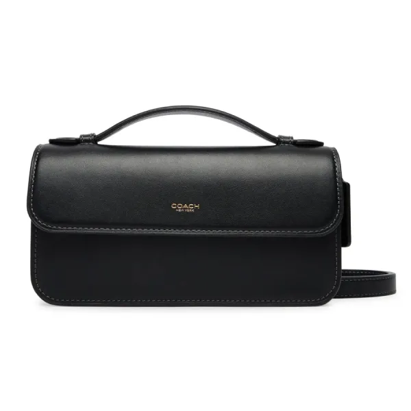 Túi Đeo Vai Nữ Coach Elora Top Handle Leather Satchel Bag CCY30 Màu Đen