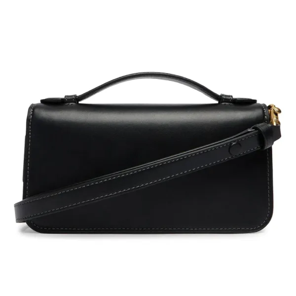 Túi Đeo Vai Nữ Coach Elora Top Handle Leather Satchel Bag CCY30 Màu Đen
